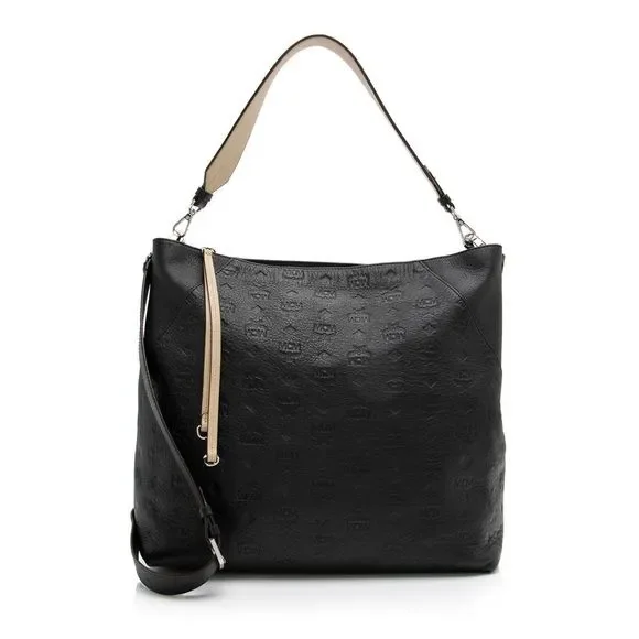 MCM Embossed Leather Klara Large Hobo - Picture 1 of 13